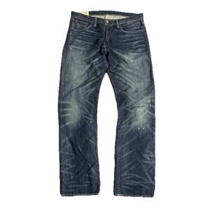 Polo Ralph Lauren Men's Denim Blue Jeans Size 33x32 Straight Dark Wash
